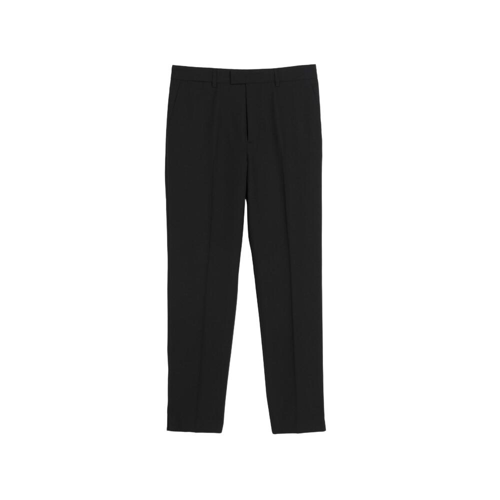 Agnes B. Homme Men's Black Wool Blend Slim Fit Chino Cut Jam Pants Size 11/42